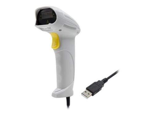 QOLTEC 50877 Laser scanner 1D USB White, 50877