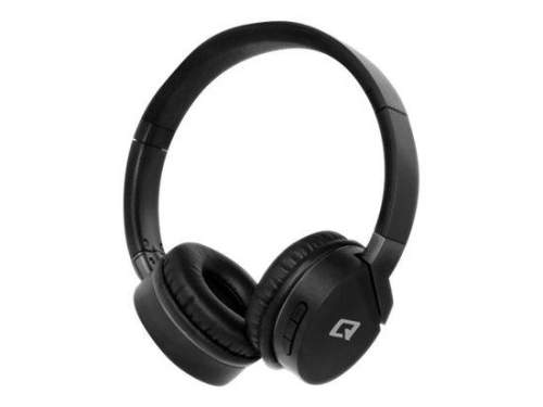 Qoltec 50825 sluchátka / náhlavní souprava Sluchátka s mikrofonem Kabelový a bezdrátový Přes hlavu Hovory/hudba Micro-USB Bluetooth Černá, Šedá