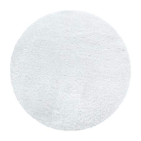 Kusový koberec Brilliant Shaggy 4200 Snow kruh - 160x160 (průměr) kruh cm
