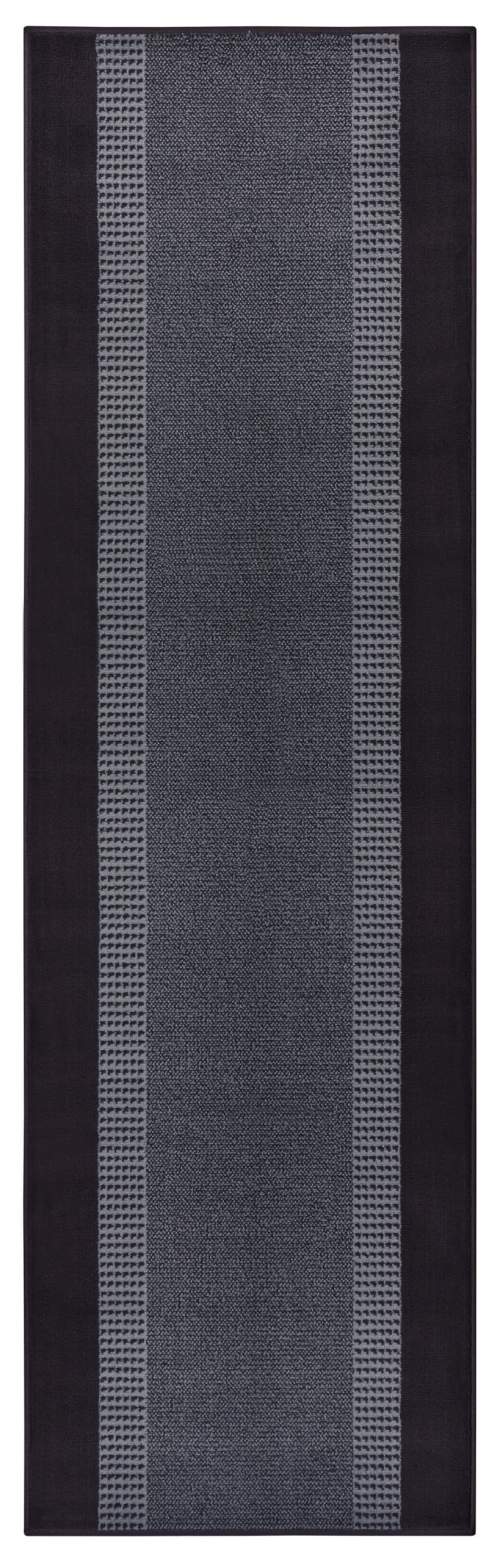 Hanse Home Collection koberce Běhoun Basic 105486 Black - 80x300 cm