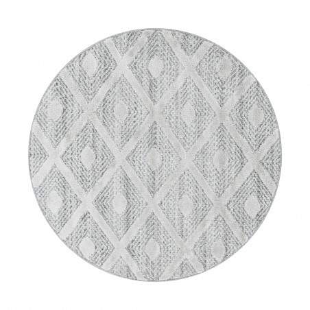 Ayyildiz koberce Kusový koberec Pisa 4707 Grey kruh Rozměry koberců: 160x160 (průměr) kruh