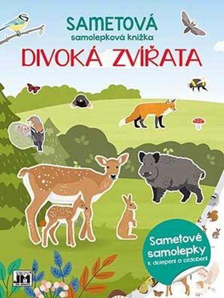 Sametová samolepková knížka - Divoká zvířata