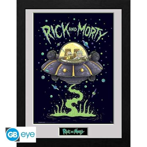 Rick and Morty Zarámovaný plakát -Loď