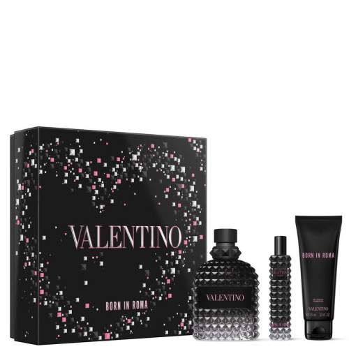 Valentino Uomo Born In Roma - EDT 100 ml + sprchový gel 75 ml + EDT 15 ml