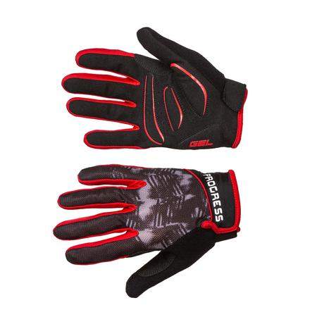 Progress rukavice cyklistické RIPPER GLOVES černo/šedo/červené L