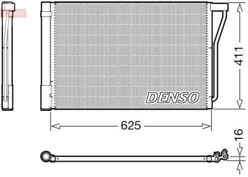 Kondenzátor, klimatizace DENSO DCN05022