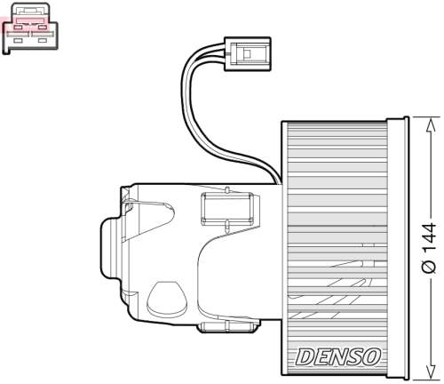 vnitřní ventilátor DENSO DEA05008