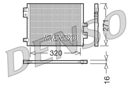 Kondenzátor, klimatizace DENSO DCN28002