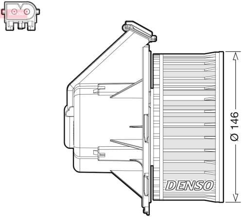 vnitřní ventilátor DENSO DEA17032