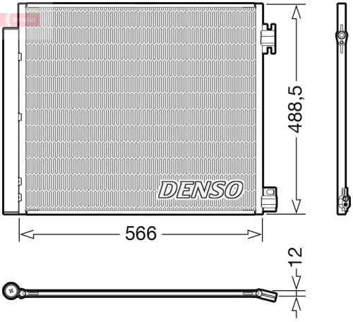 Kondenzátor, klimatizace DENSO DCN46026