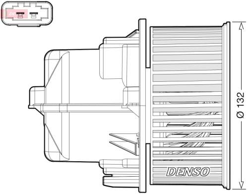 vnitřní ventilátor DENSO DEA33002