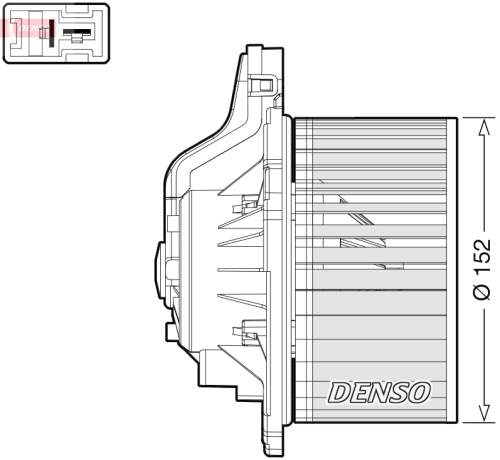 vnitřní ventilátor DENSO DEA41015