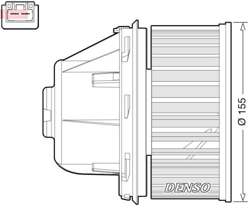 vnitřní ventilátor DENSO DEA10053