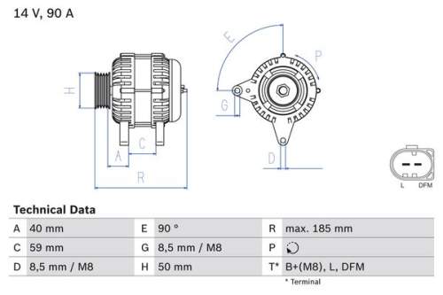 Alternátor BOSCH 0 986 041 920