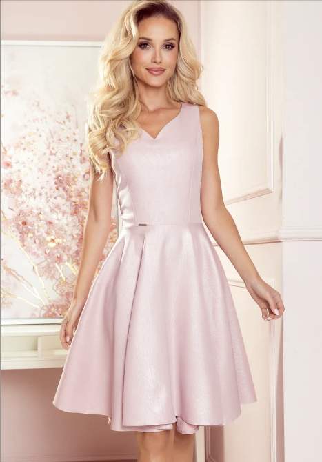 Numoco dámské šaty 114-14 růžová XL