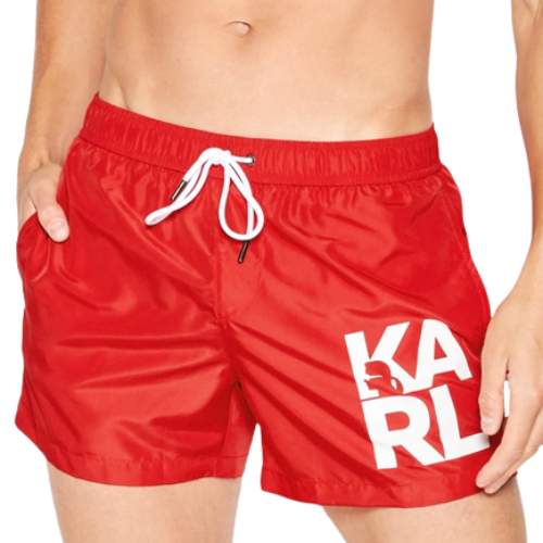 Karl Lagerfeld KL22MBS08 pánské šortky červené