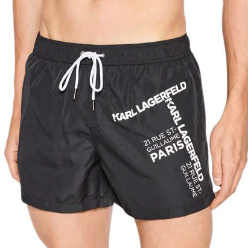 Karl Lagerfeld KL22MBS06 pánské šortky černé