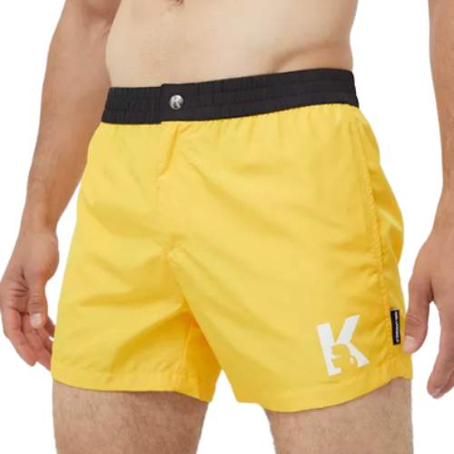 Karl Lagerfeld KL22MBS02 pánské šortky žluté