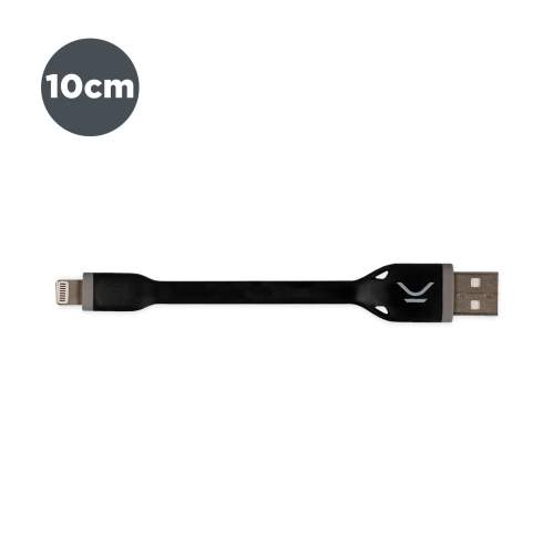 Ksix nabíjecí a datový kabel USB na Lightning, MFi, 10cm Barva: Černá B0914CU05N