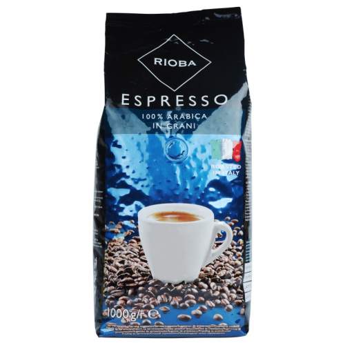 Rioba Espresso 100% Arabica zrnková Káva 1000 g