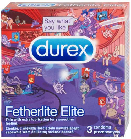 Durex Fetherlite Elite Emoji 3 ks