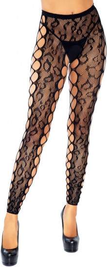 Footless crotchless tights