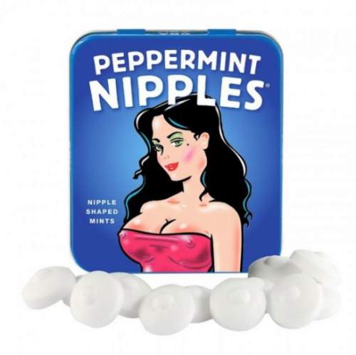 Mentolové bonbóny ve tvaru bradavek Peppermint Nipples 45 g