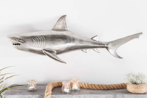 Dekorhome Nástěnná dekorace žralok DAKENTA Levé