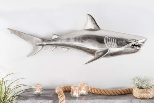 Dekorhome Nástěnná dekorace žralok DAKENTA Pravé