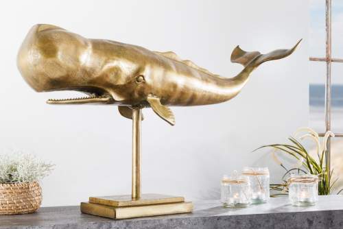 Dekorhome Dekorační socha velryba GIHAS 70 cm