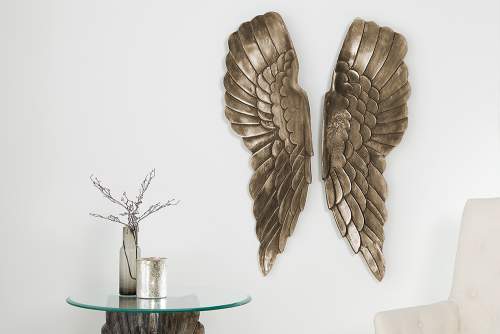 Dekorhome Nástěnná dekorace křídla AIMOS 65cm