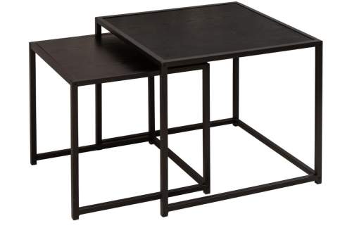 Dekorhome Konferenční stolek 2 ks ATALANTA Černá