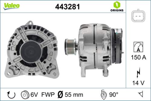 Alternátor VALEO 443281