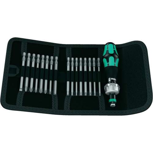 Wera Kraftform Kompakt 60 Ra Ratchet Screwdriver Bit Set 17-Pc