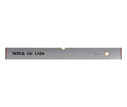 YATO YT-3072 Lať zednická Al s 2x libelami 2,0 m