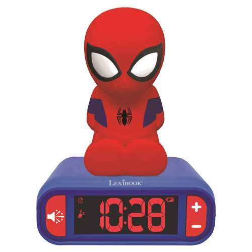 Lexibook Dětský budík Spider-Man s nočním světlením