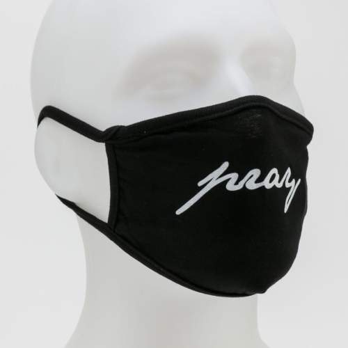 Urban Classics Pray Wording Face Mask černá
