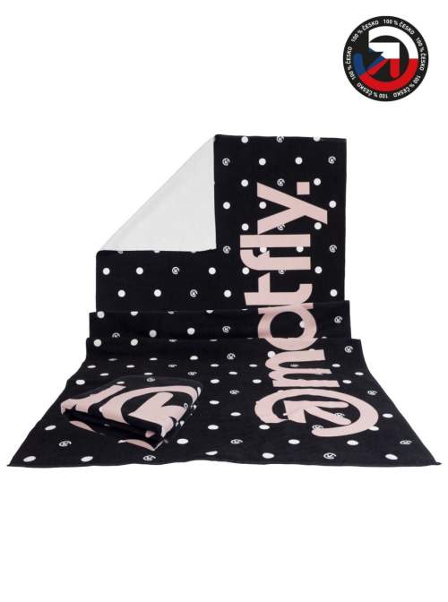Meatfly Wave Towel Black Dots/Powder Pink 70x140cm