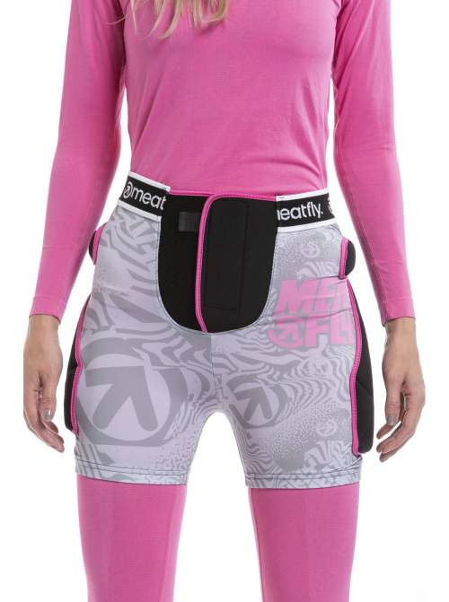 Meatfly chránič kostrče Meafly Norris Grey/Pink L
