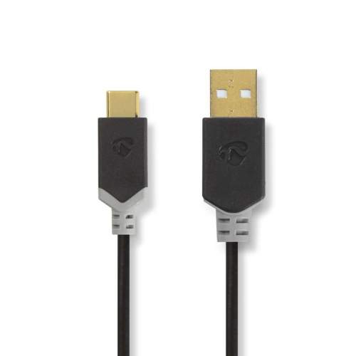 Nedis CCBW60600AT10 USB 2.0 kabel Typ-C Zástrčka 1 m Antracit