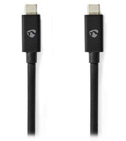 NEDIS kabel USB 4.0 Gen 3x2 USB-C zástrčka 8K černý 2m