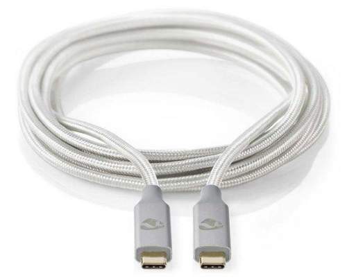NEDIS PROFIGOLD USB-C/USB 3.2 Gen 2x2 kabel USB-C zástrčka stříbrný 2m