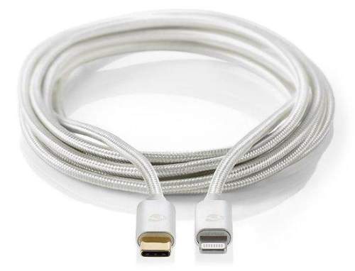 NEDIS PROFIGOLD Lightning USB 2.0 kabel Apple Lightning 8pinový USB-C zástrčka stříbrný 2m