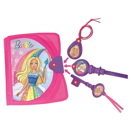 Lexibook Elektronický tajný deník Barbie s plyšovým jednorožcem
