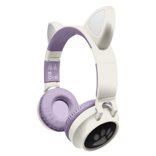 Lexibook Bezdrátová Bluetooth sluchátka s kočičími oušky
