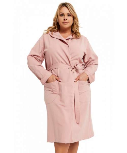 Italian Fashion Karina dámský župan pudrový růžová XL