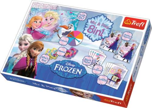 Trefl Kolekce her + puzzle 8v1 Frozen