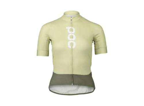 POC Cyklistický dres s krátkým rukávem - ESSENTIAL ROAD LADY - světle zelená/zelená S