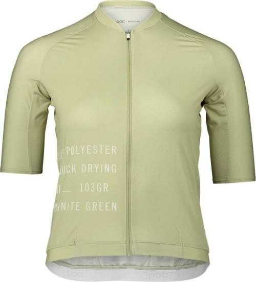POC Cyklistický dres s krátkým rukávem - PRISTINE PRINT LADY - zelená XL