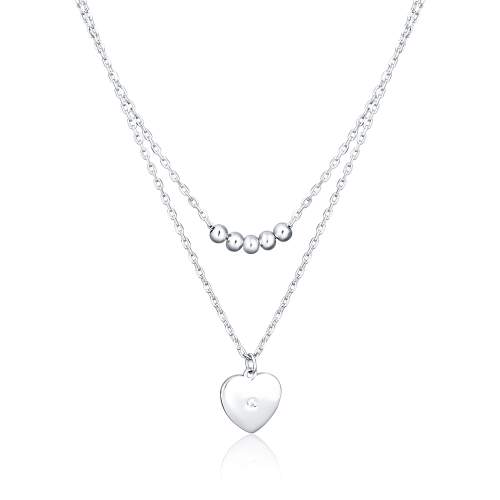 JVD Dámský stříbrný náhrdelník SVLN0380X61BI45